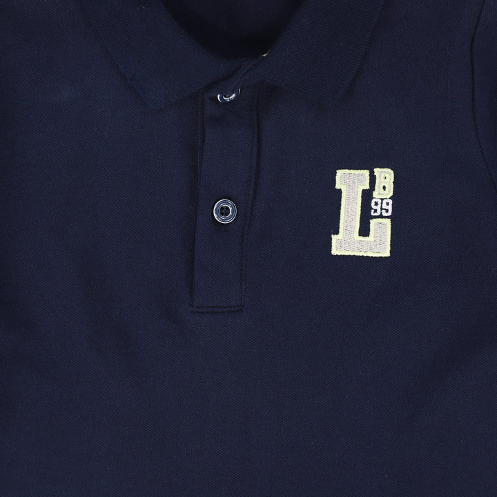 polo s/s terry logo - navy