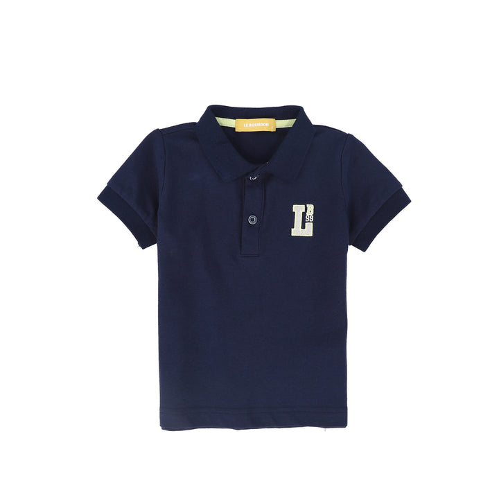 polo s/s terry logo - navy