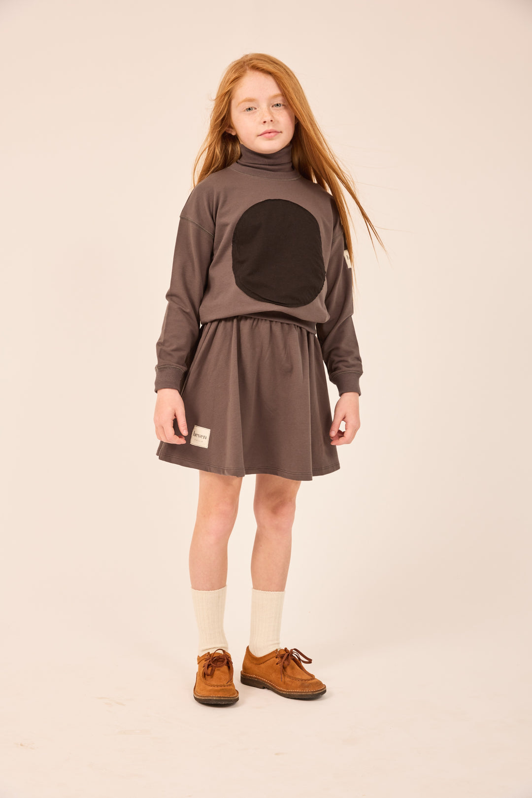 skirt flared  - grey