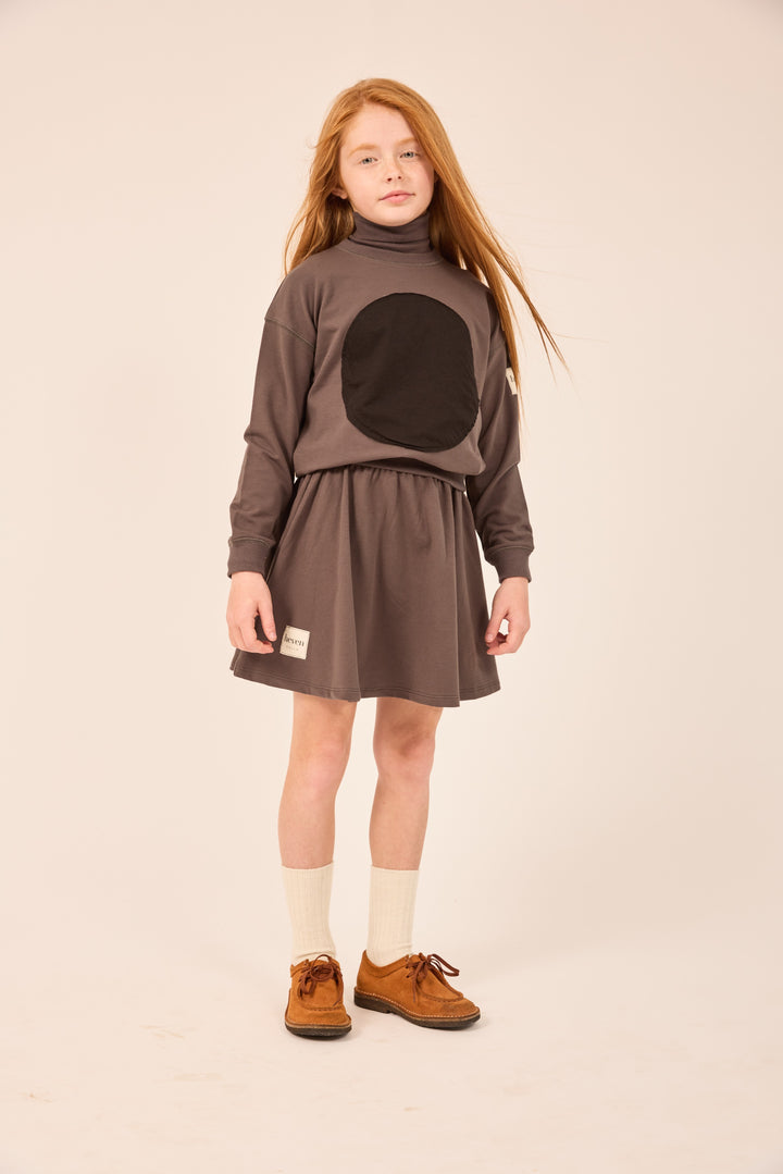 skirt flared  - grey