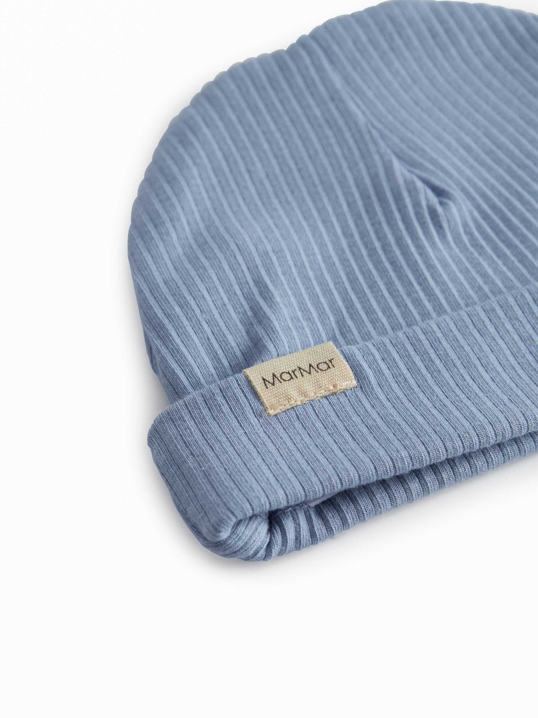 set footie ribbed wrap with beanie and blanket - blue iris