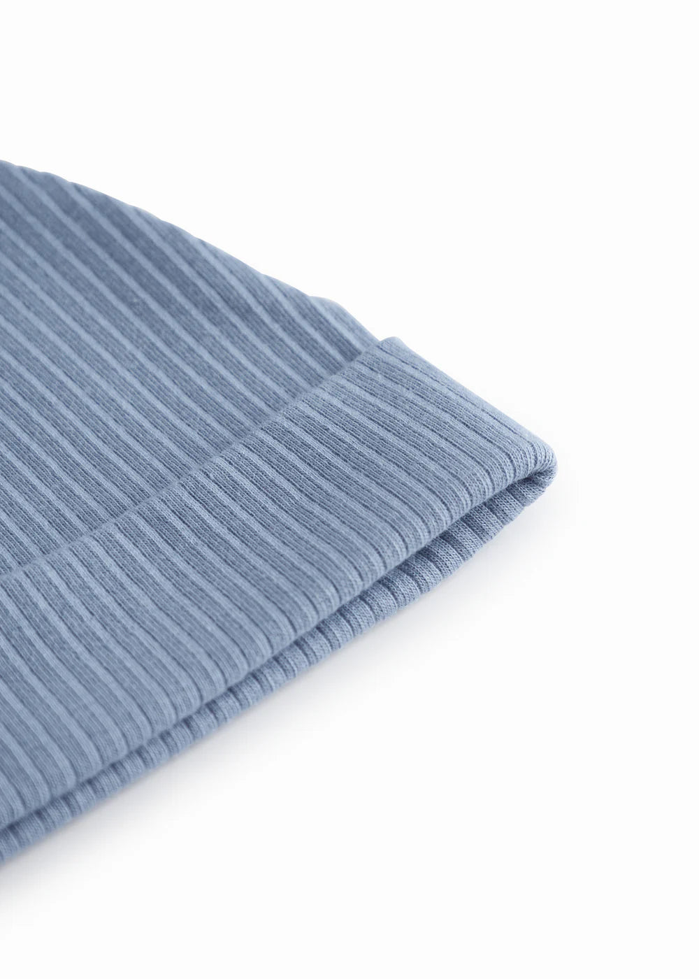 footie ribbed wrap with beanie - blue iris