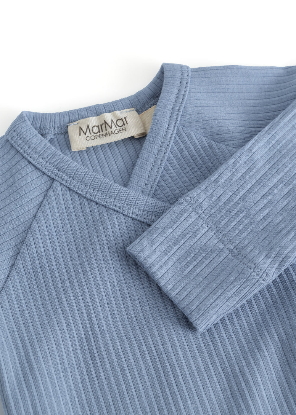 footie ribbed wrap with beanie - blue iris