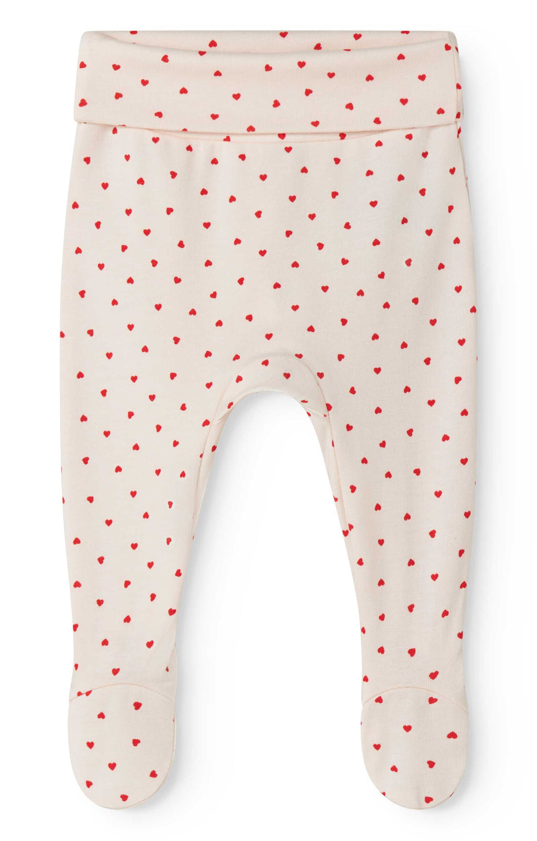 set knit heart print wrap top and footie pants with beanie - happy hearts