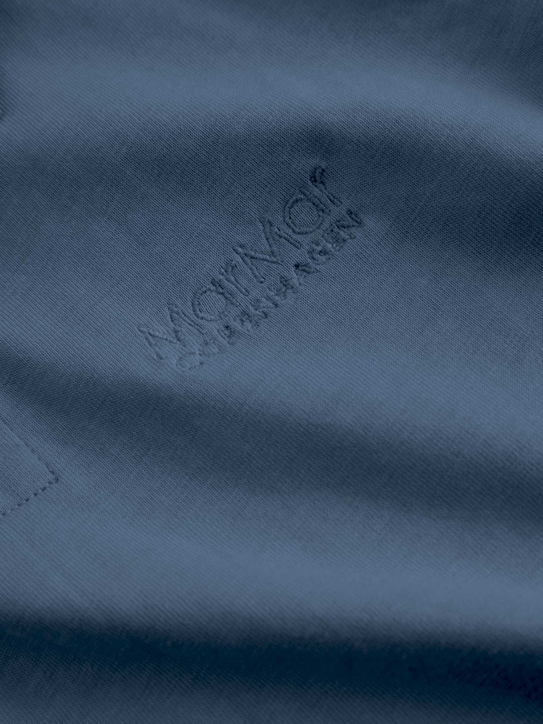 polo s/s embroidered logo - vintage blue
