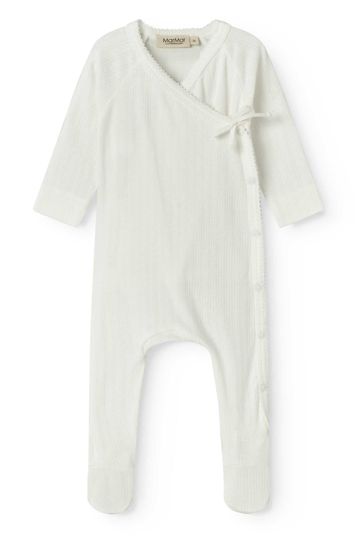set footie pointelle wrap with beanie and blanket - gentle white