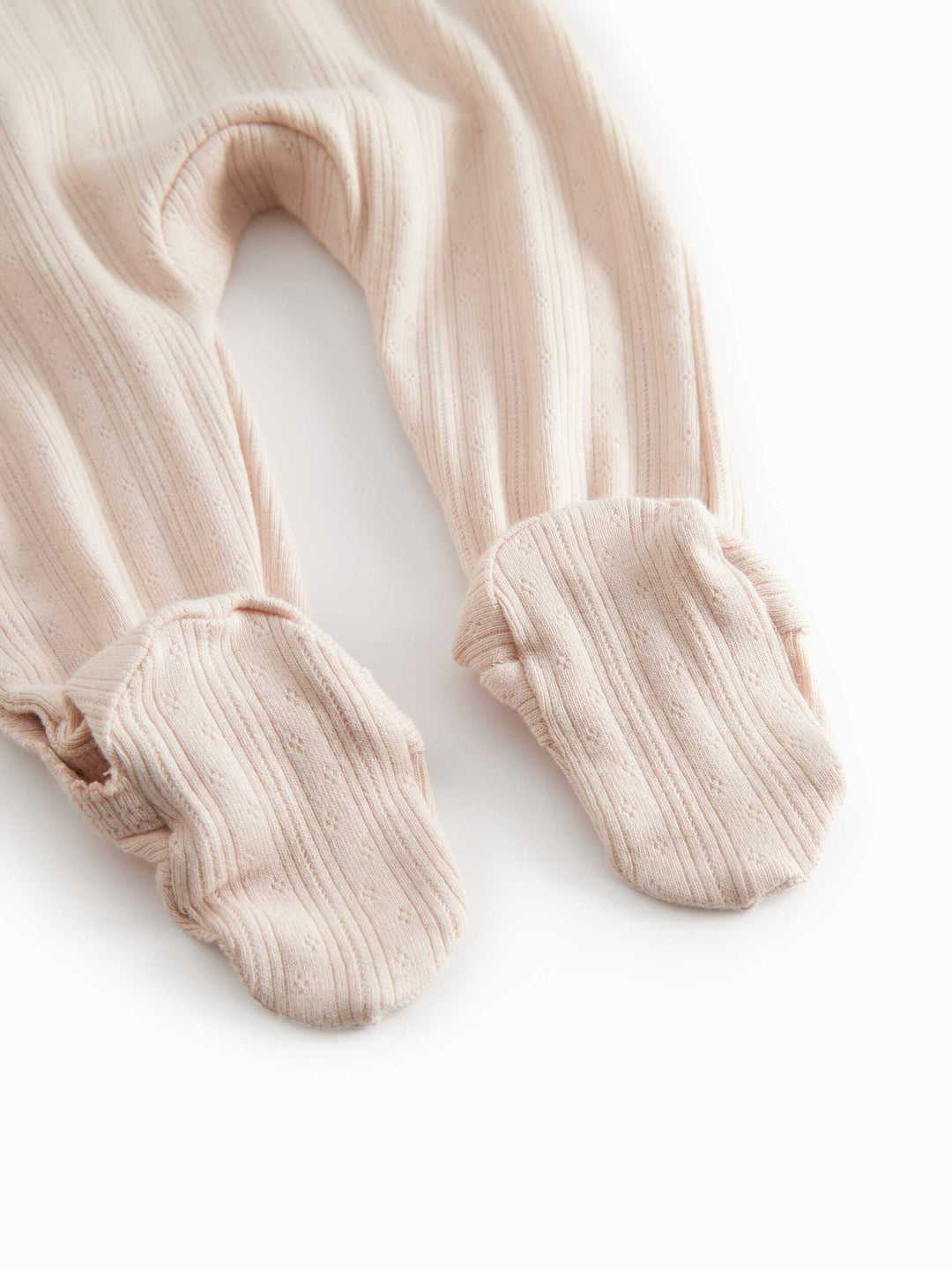 set footie pointelle wrap with beanie and blanket - misty pink