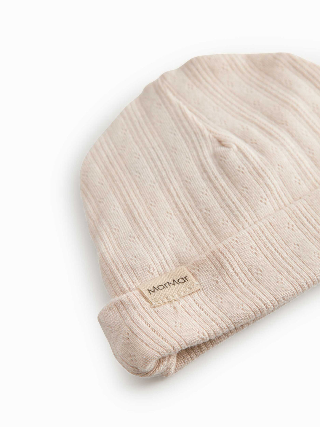 footie pointelle wrap with beanie - misty pink