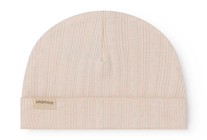 footie pointelle wrap with beanie - misty pink