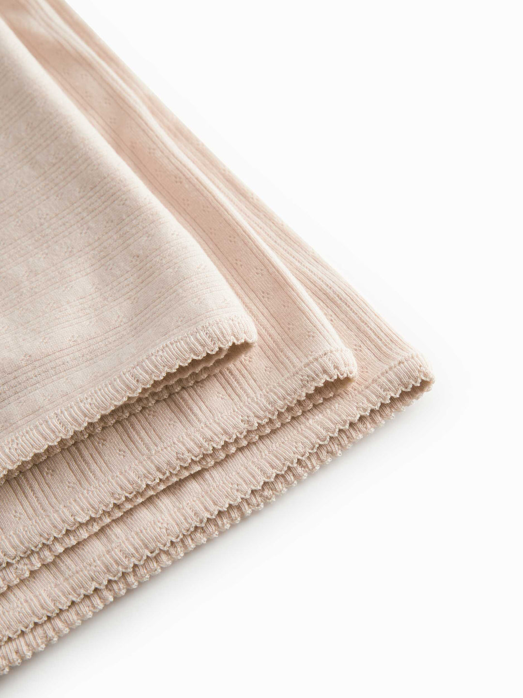 set footie pointelle wrap with beanie and blanket - misty pink