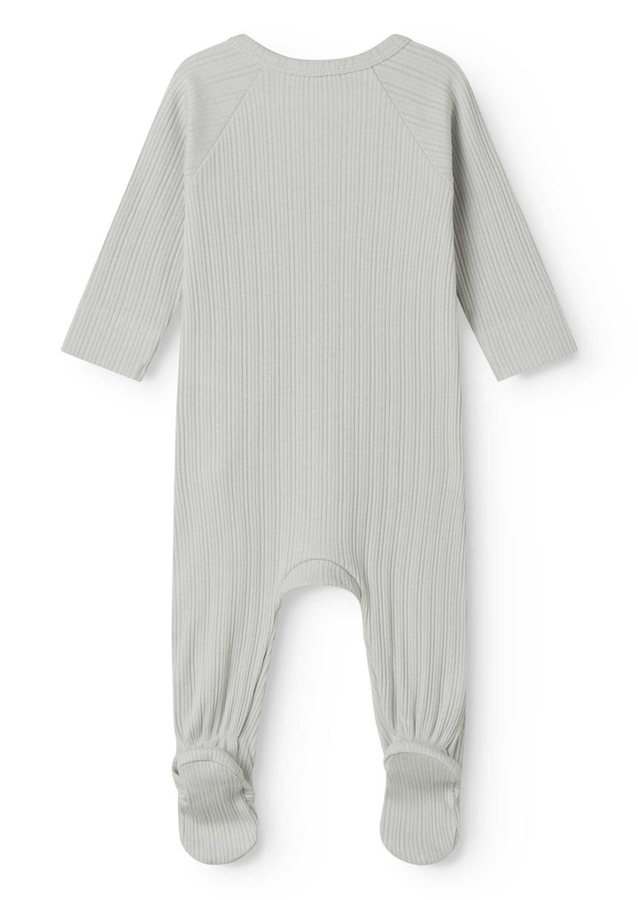 footie ribbed wrap with beanie - morning dew