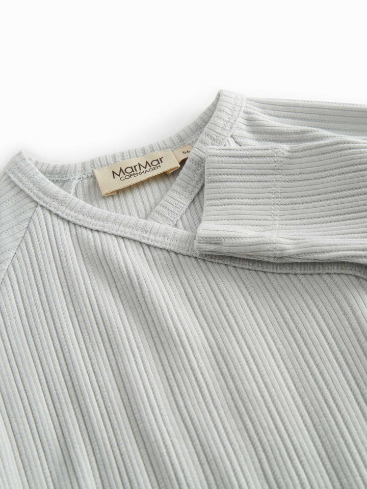 footie ribbed wrap with beanie - morning dew