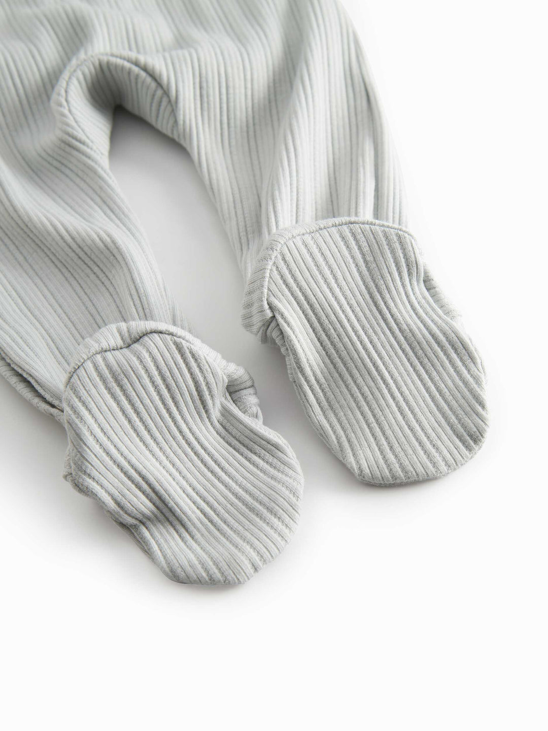 set footie ribbed wrap with beanie and blanket - morning dew