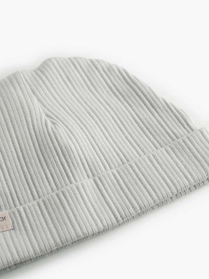 footie ribbed wrap with beanie - morning dew