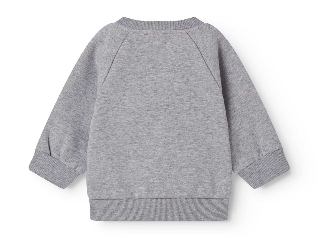 top l/s embroidered logo sweatshirt - pink logo