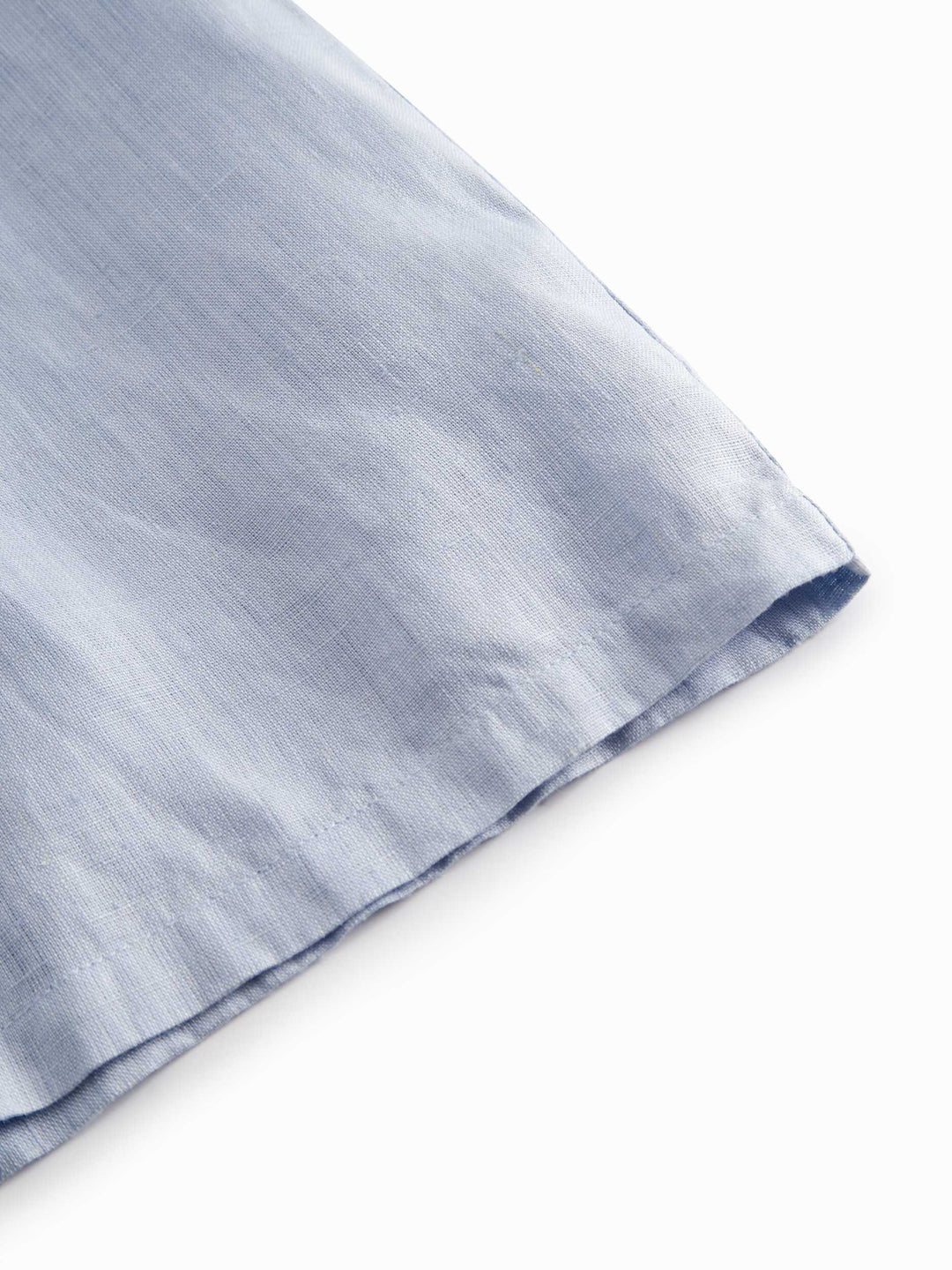 shirt s/s linen sailor style - blue mist