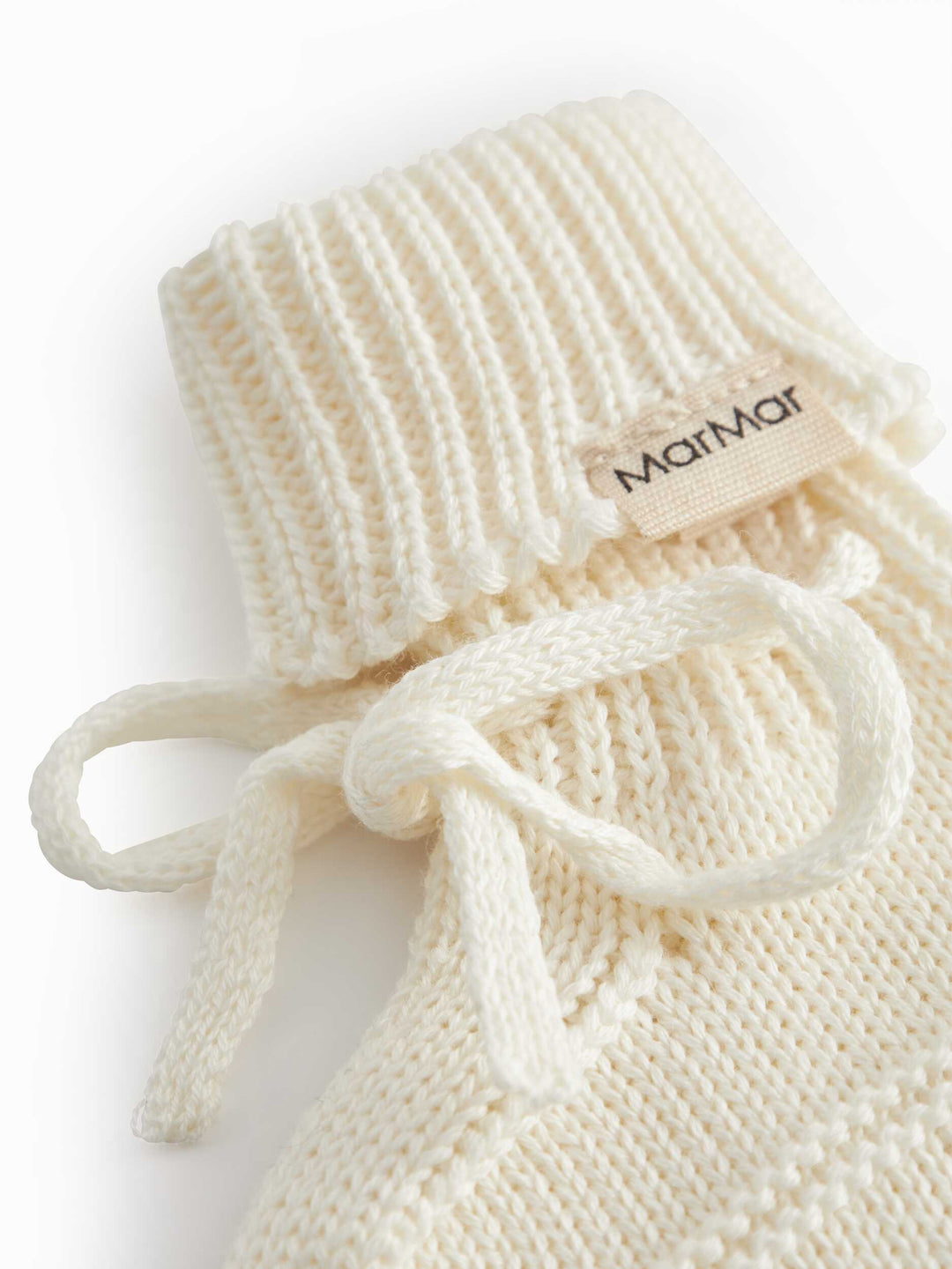 shoes knit booties - gentle white