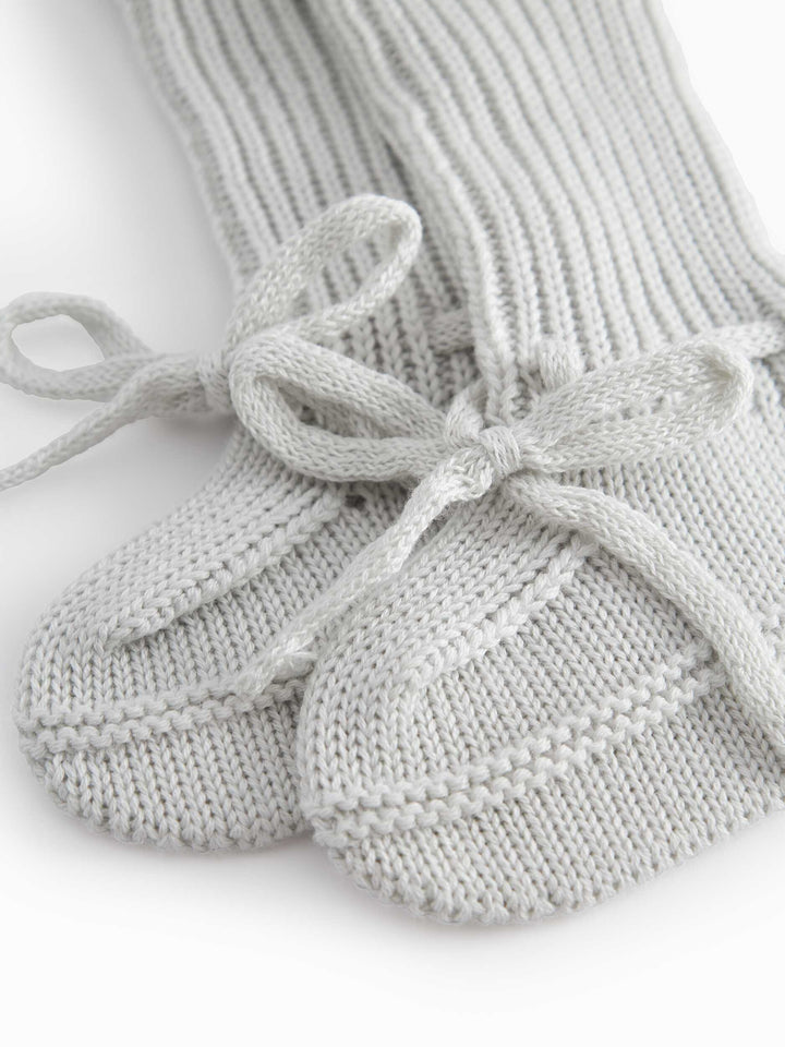 shoes knit booties - morning dew