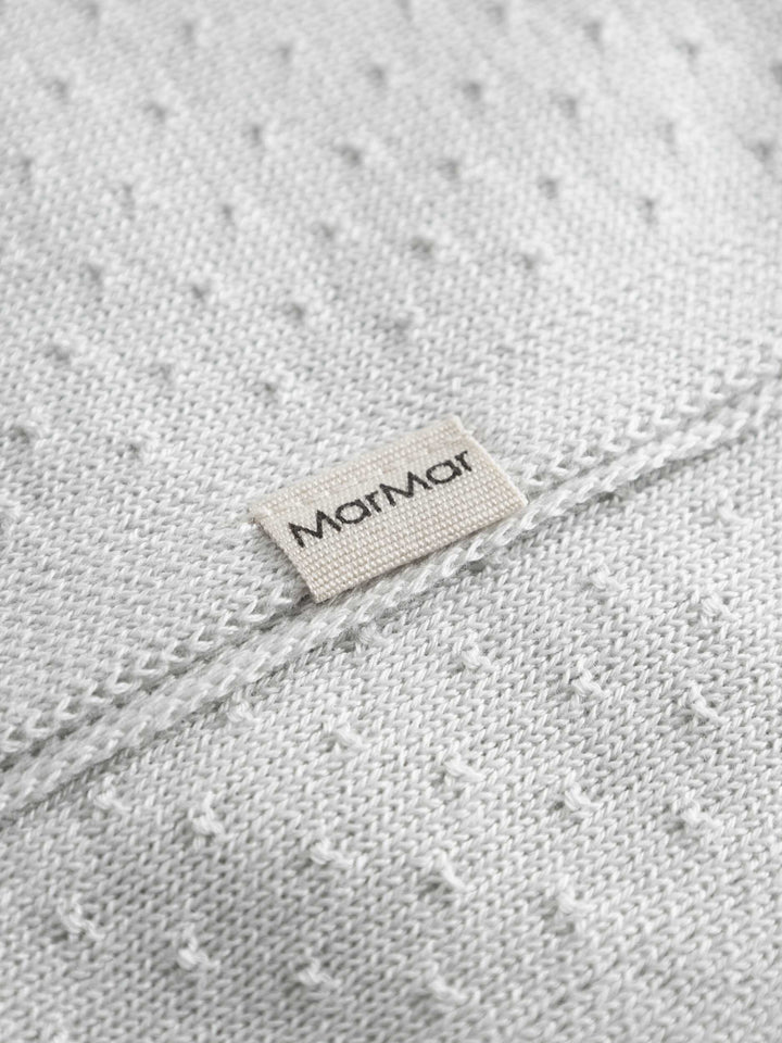 blanket mini polka dot knit - morning dew