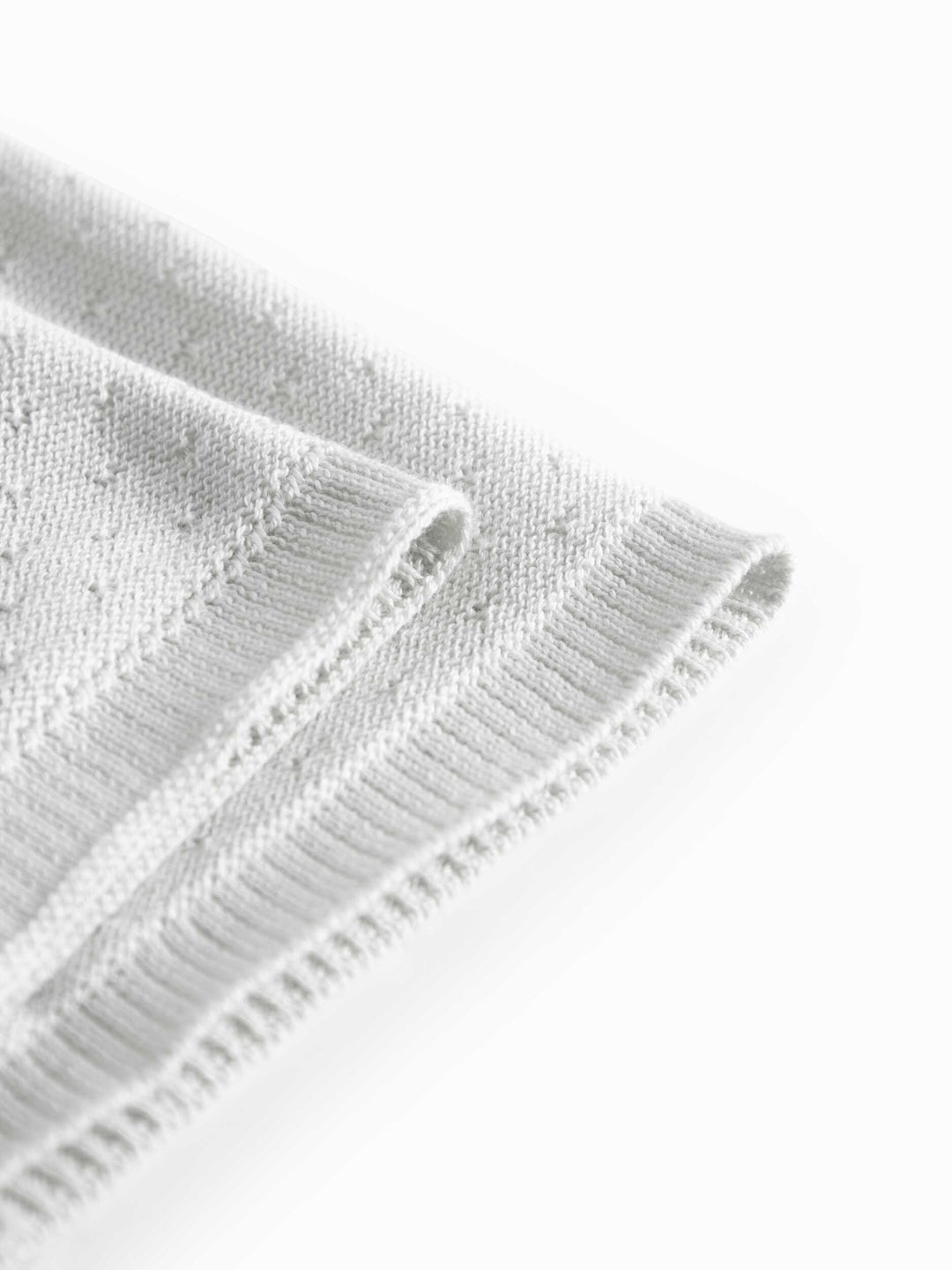 blanket mini polka dot knit - morning dew