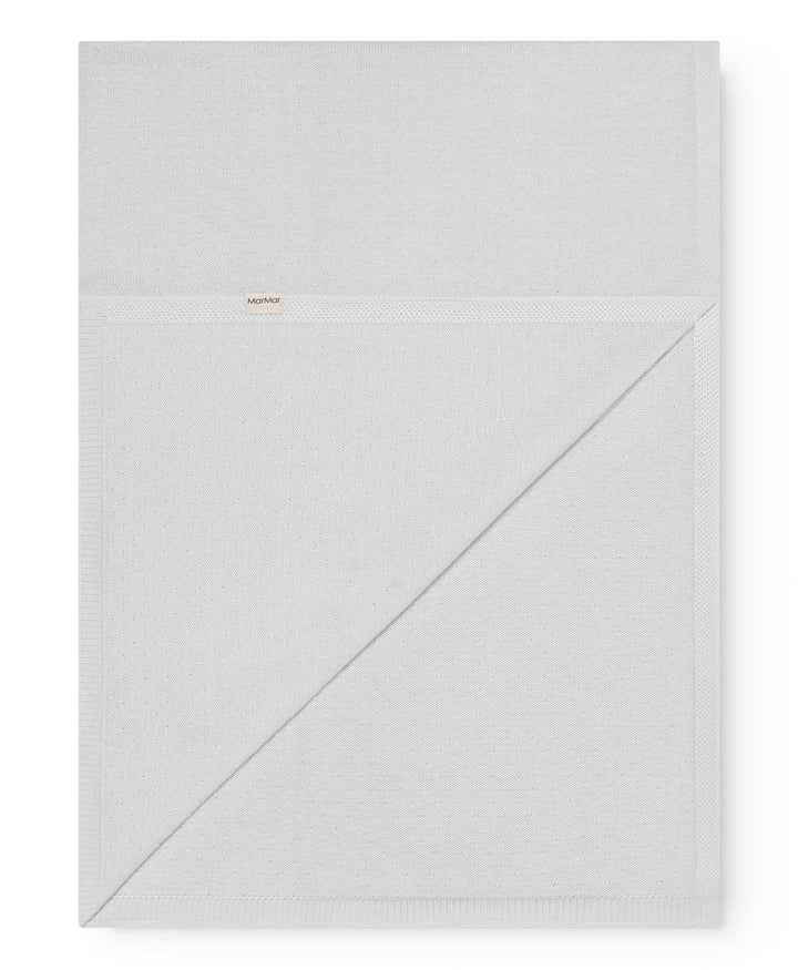blanket mini polka dot knit - morning dew