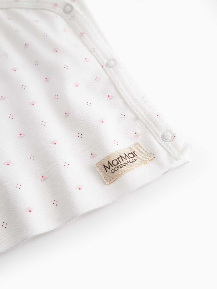 set knit tiny tulip print wrap top and footie pants with beanie - tiny tulip