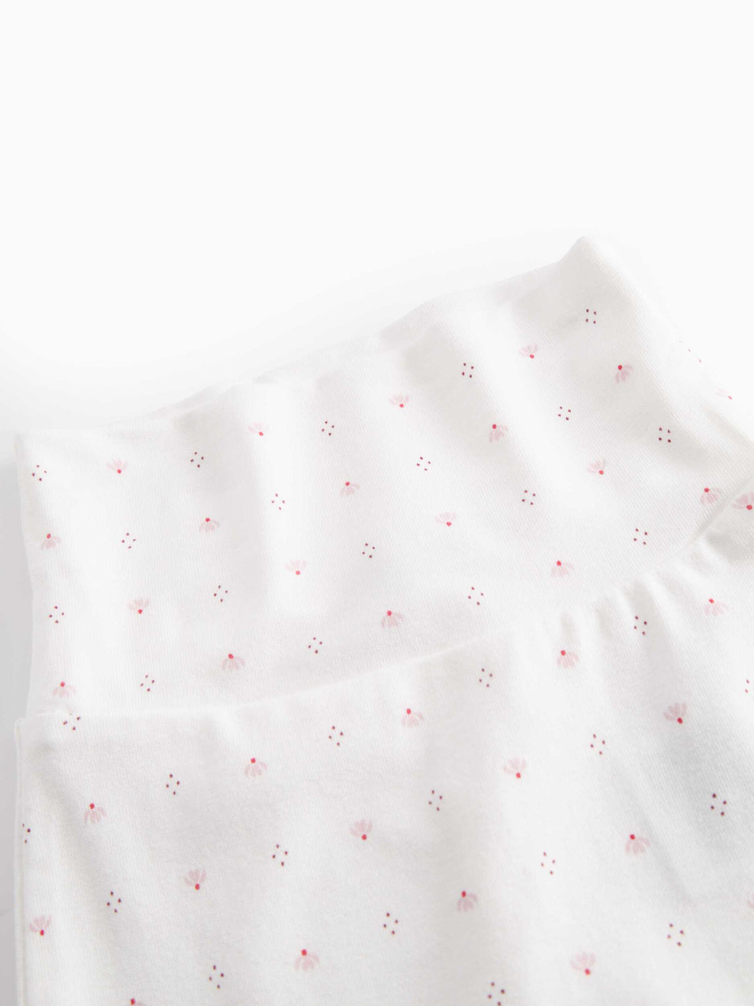 set knit tiny tulip print wrap top and footie pants with beanie - tiny tulip