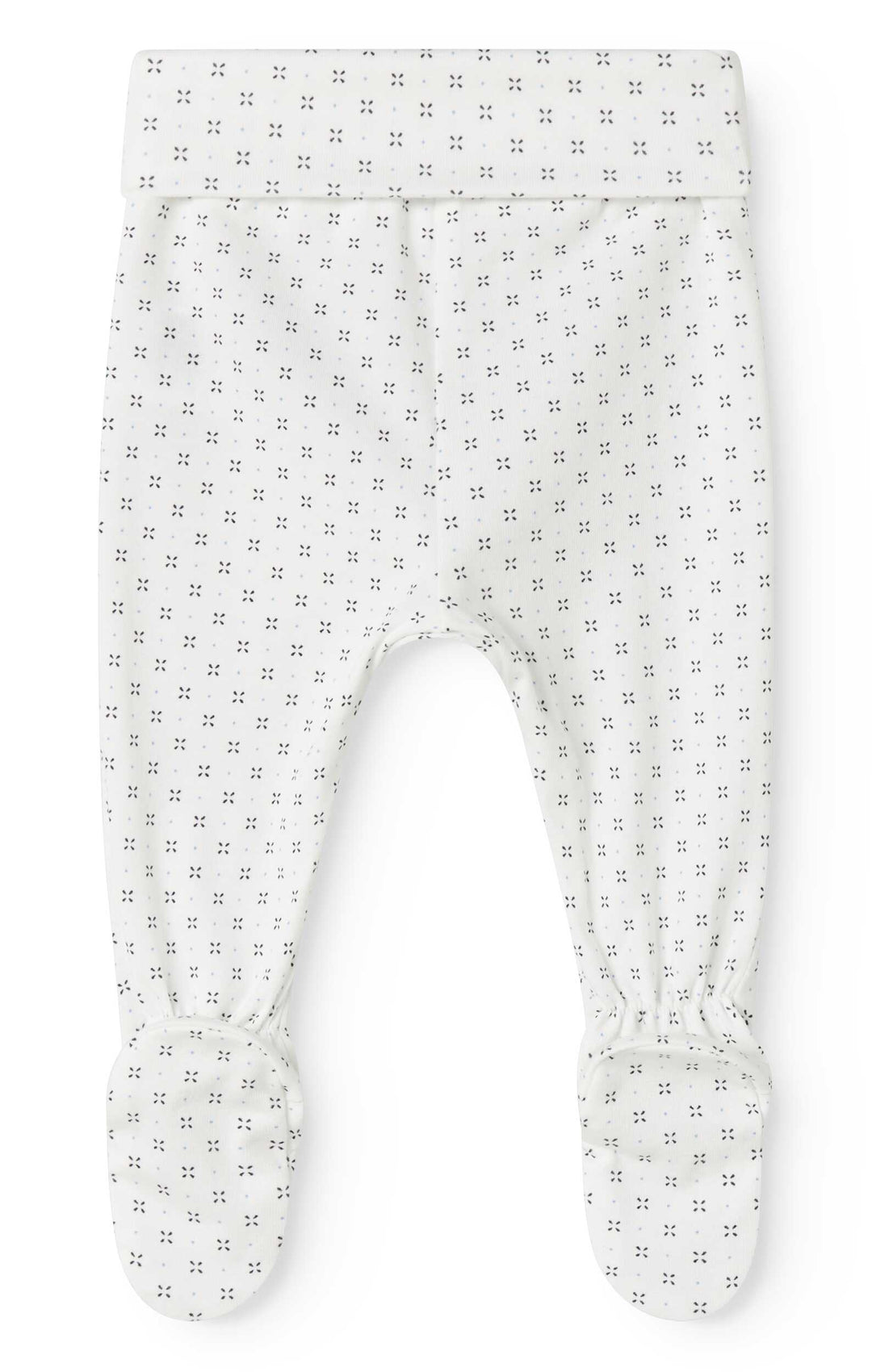 set knit droplet print wrap top and footie pants with beanie - droplet