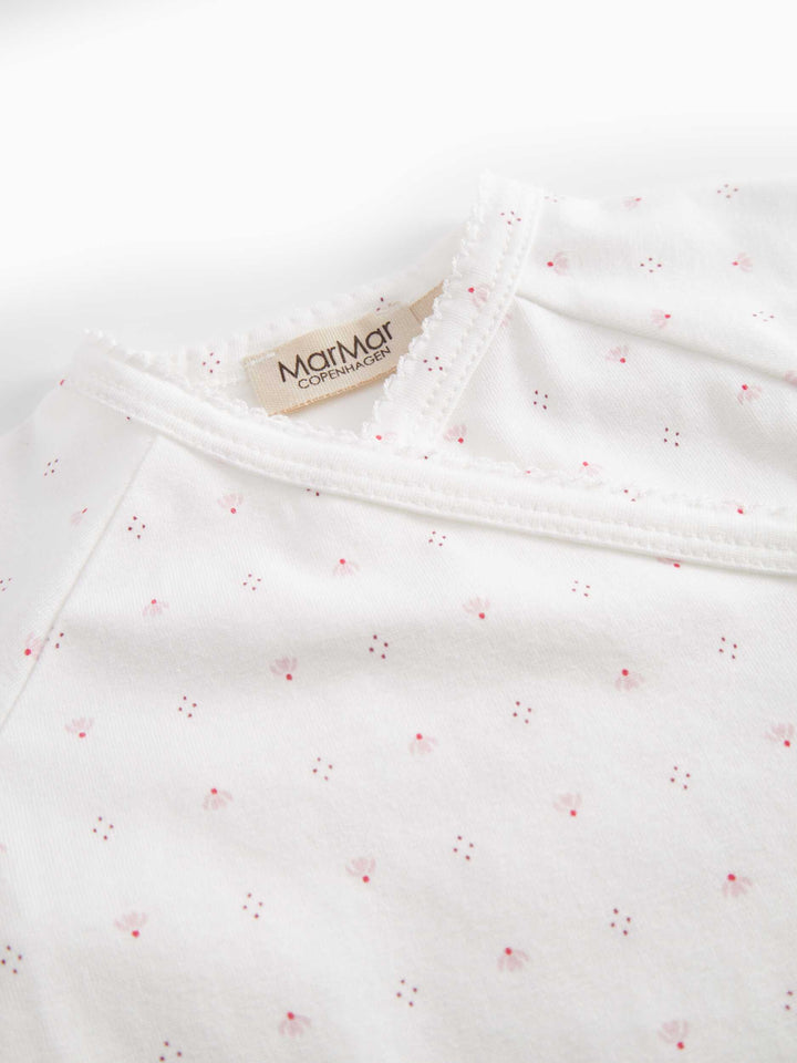 one piece tiny tulip print wrap romper - tiny tulip