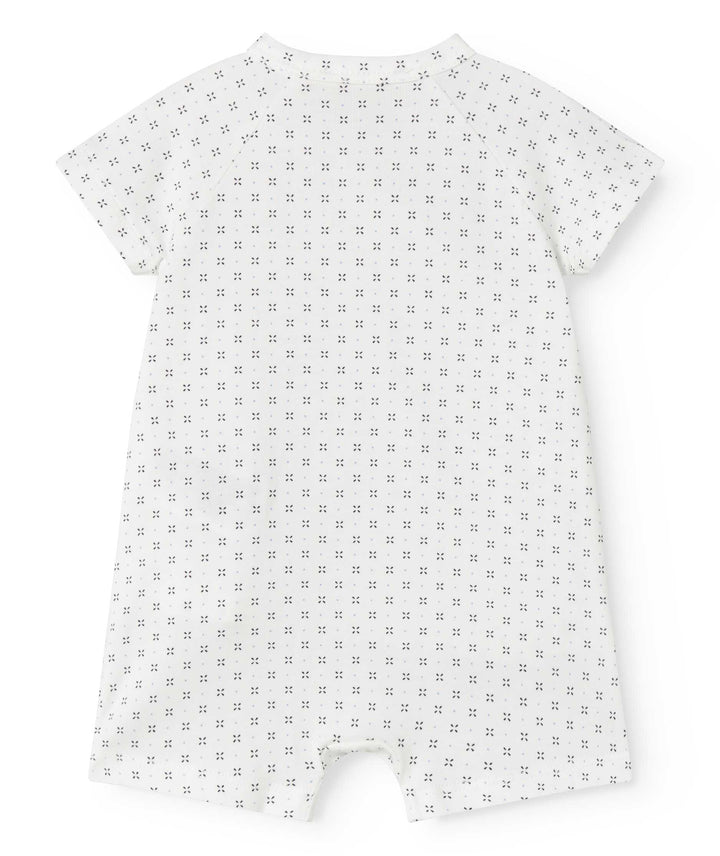 one piece droplet print wrap romper - droplet