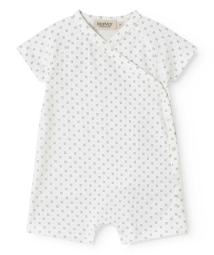 one piece droplet print wrap romper - droplet