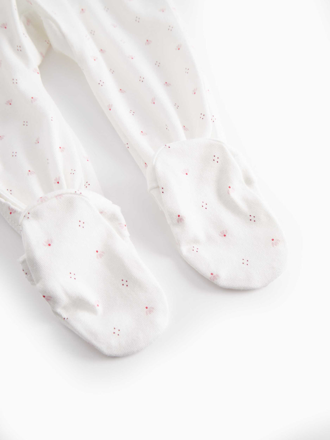 footie tiny tulip print wrap with beanie - tiny tulip