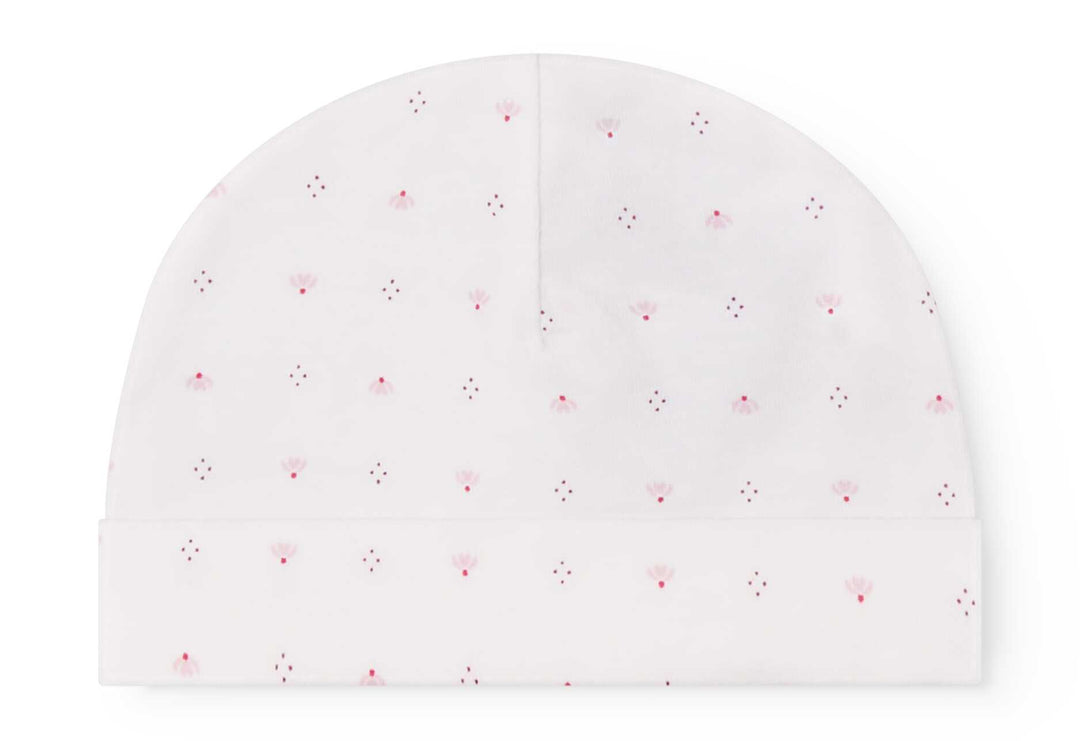 set footie tiny tulip print wrap with beanie and blanket - tiny tulip