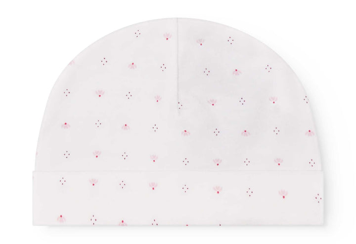 set footie tiny tulip print wrap with beanie and blanket - tiny tulip