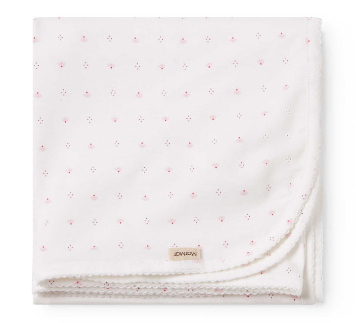 set footie tiny tulip print wrap with beanie and blanket - tiny tulip