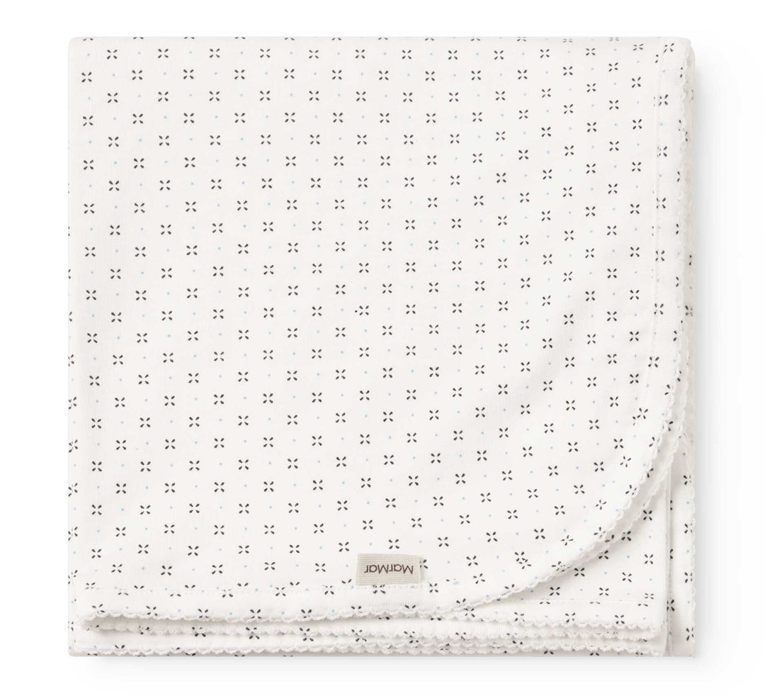 set footie droplet print wrap with beanie and blanket - droplet