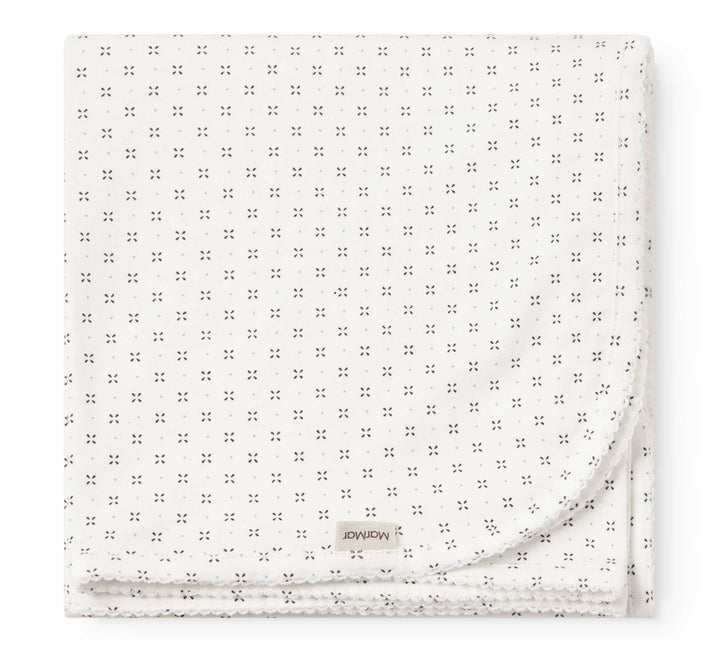 set footie droplet print wrap with beanie and blanket - droplet