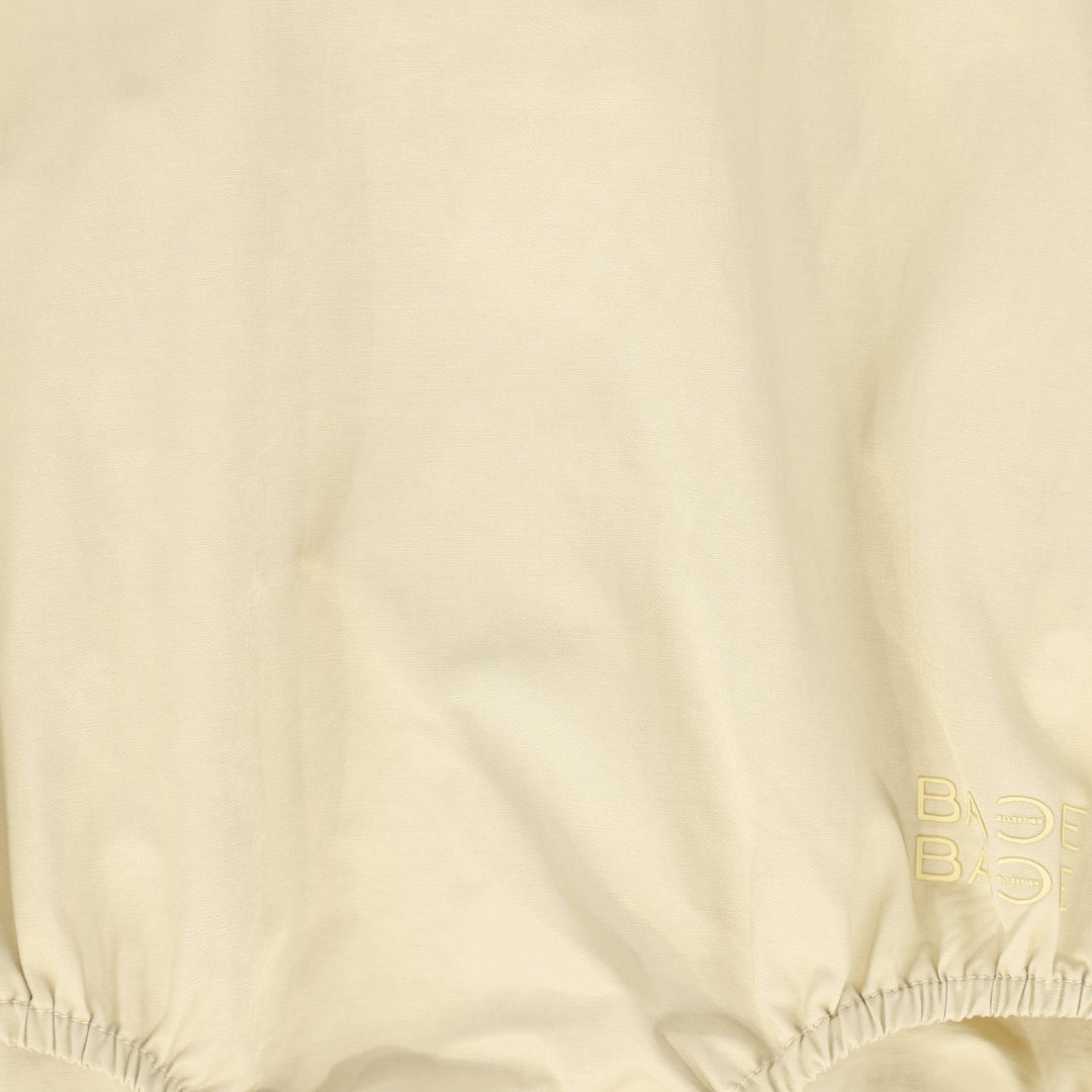 one piece parachute romper with neon straps - tan