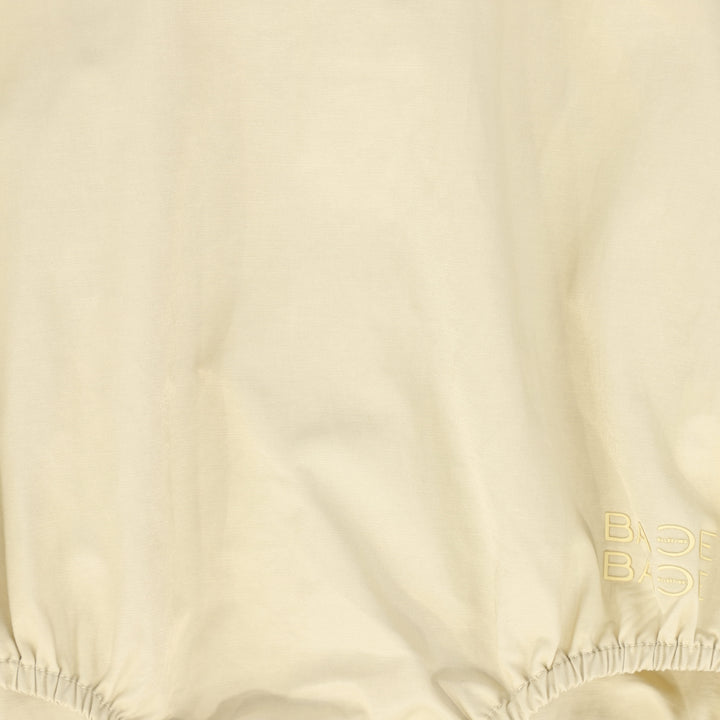 one piece parachute romper with neon straps - tan