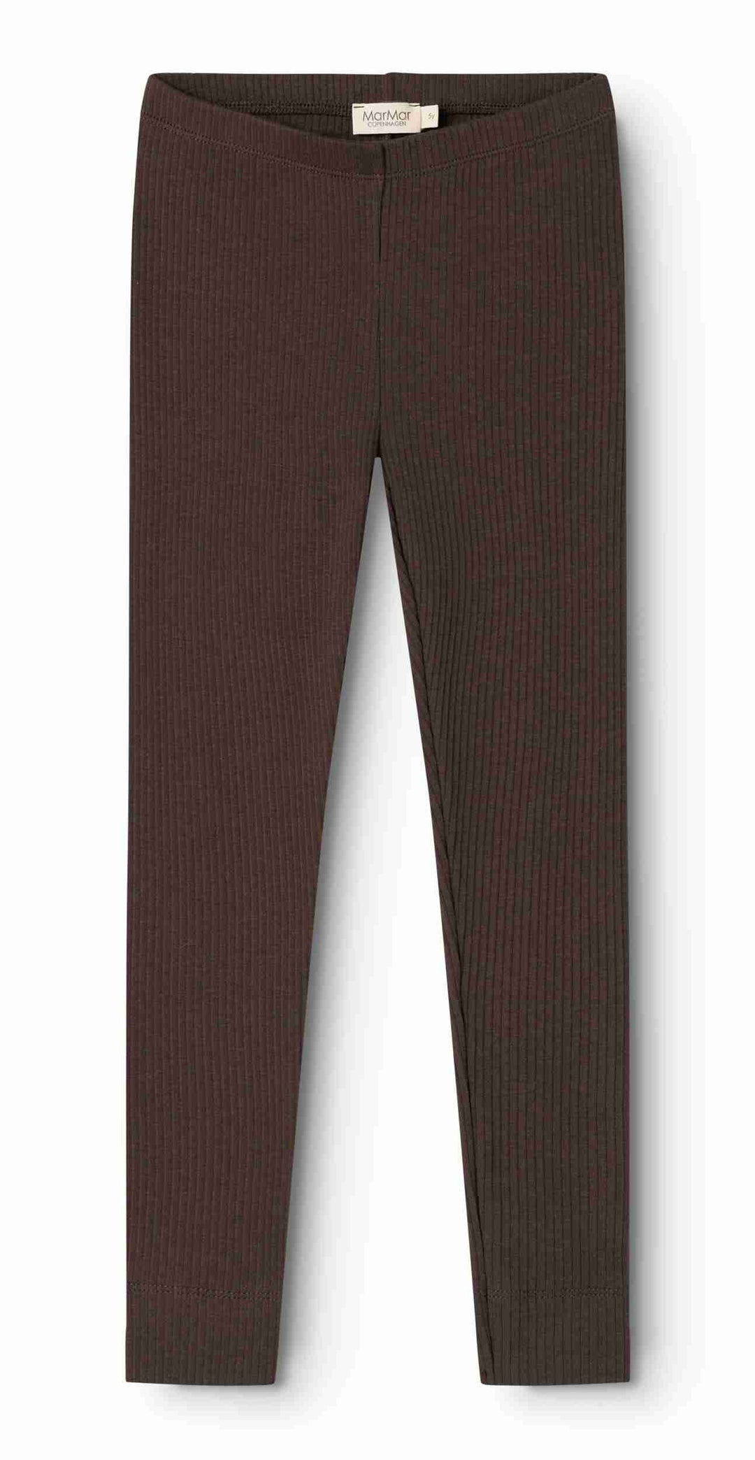 set outfit ribbed tee l/s and leggings - dark roast