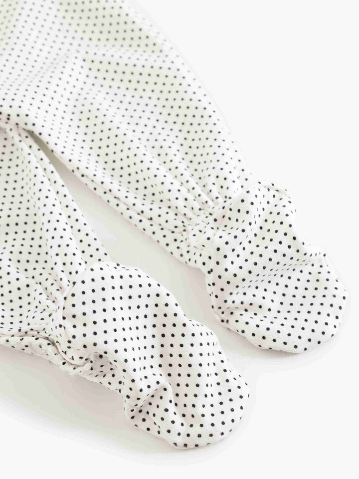 set footie polka dot wrap with beanie and blanket - tiny dots