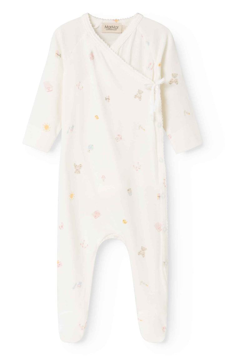 set footie every day printed wrap with beanie and blanket - everyday