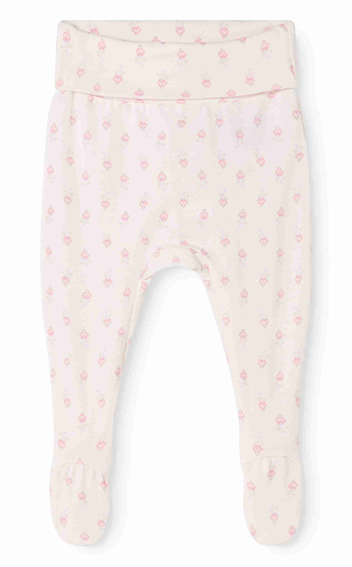 set knit mini bloom onesie and footie pants with beanie - mini bloom