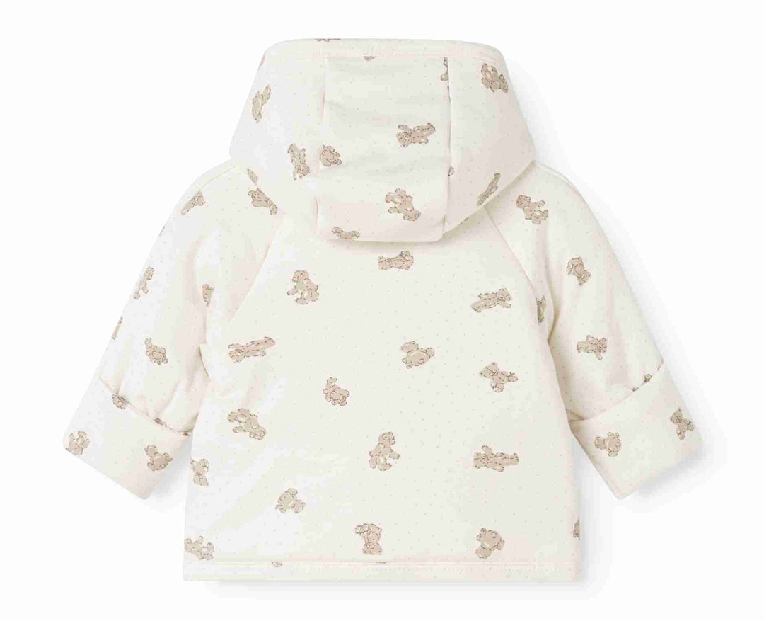jacket padded teddy bears button up with teddy beanie - teddy bears