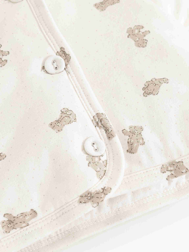 jacket padded teddy bears button up with teddy beanie - teddy bears