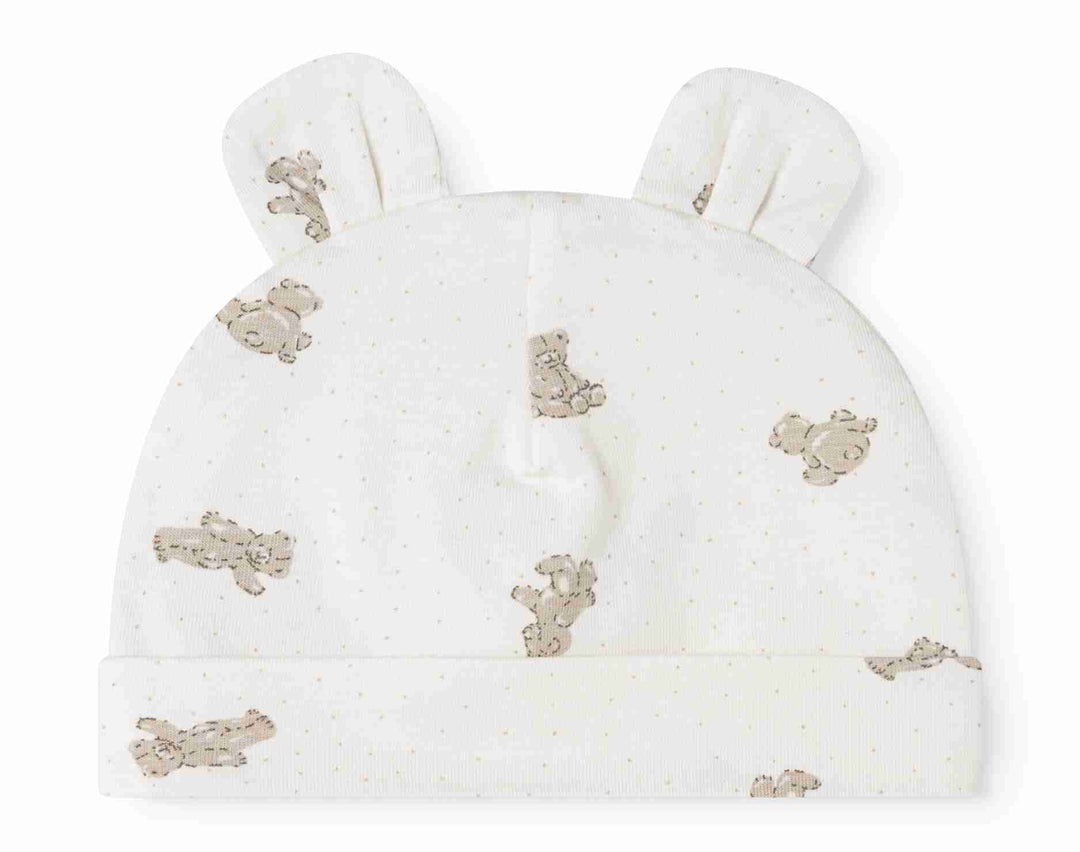 set footie teddy bear wrap with beanie and blanket - teddy bears