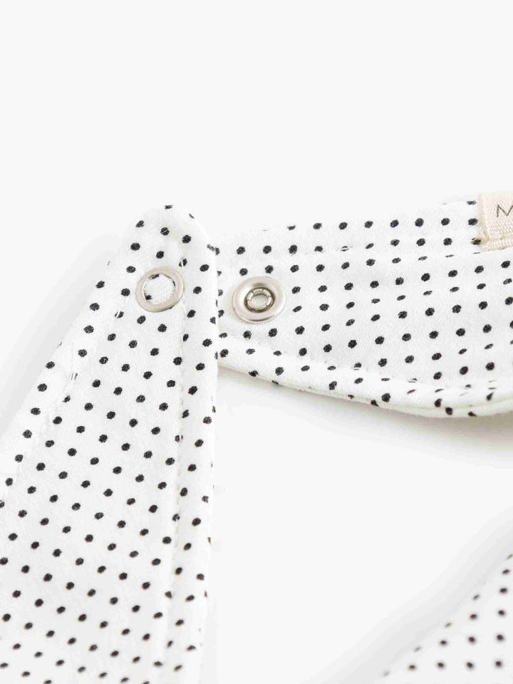 bib printed pointy - tiny dots