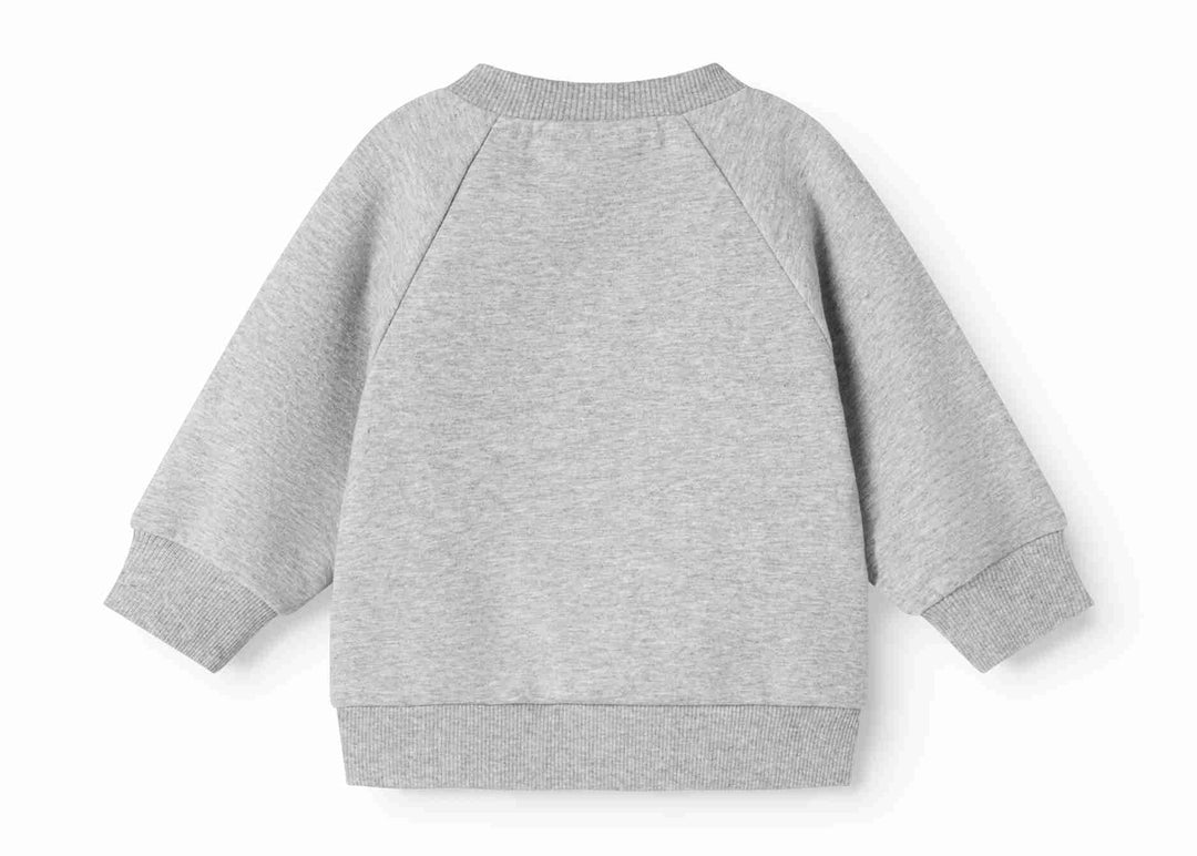 top l/s sherpa logo sweatshirt - muddy logo