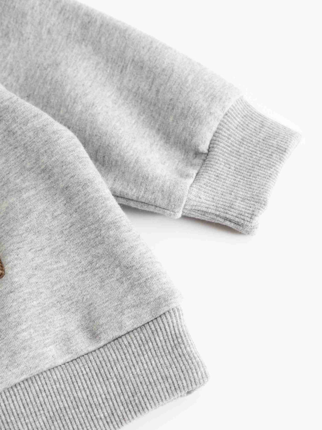 top l/s sherpa logo sweatshirt - muddy logo