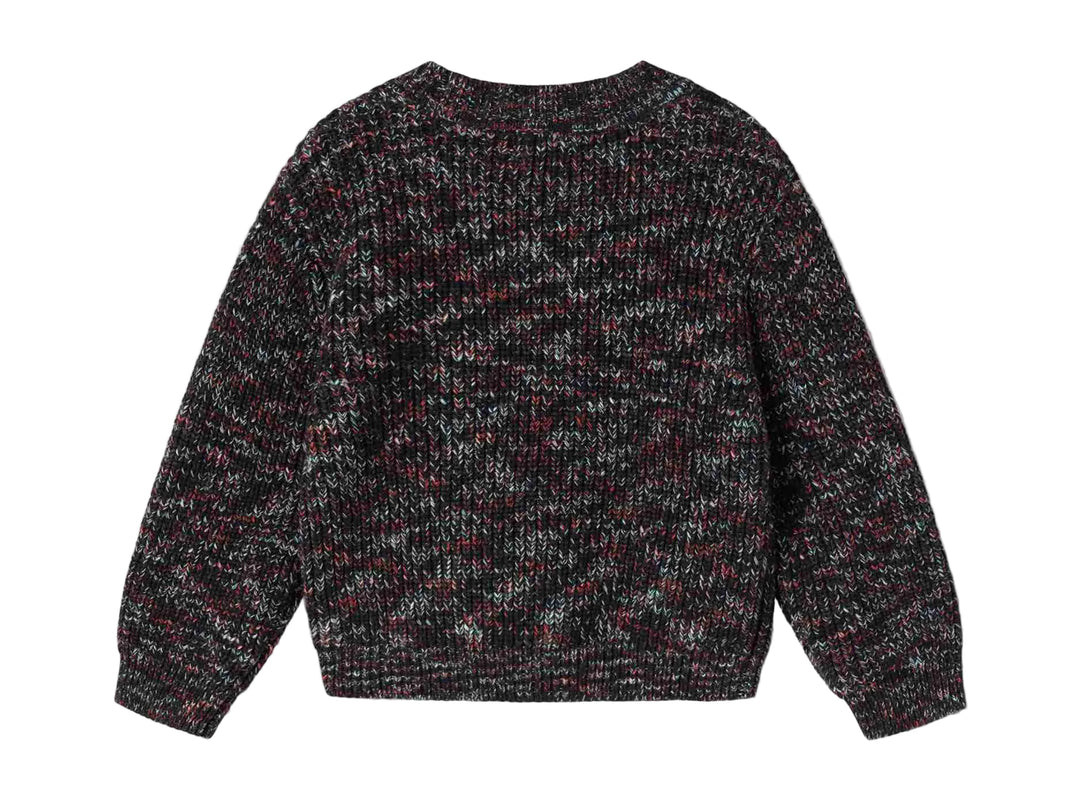 top l/s knit space dye sweater - deepest sea space